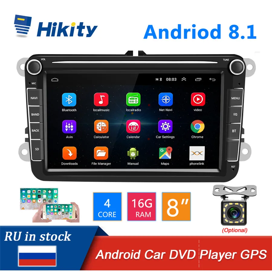 Hikity Android 8.1 2 Din Car radio Multimedia Video Player DVD CD 2din auto Stereo GPS Navigation Free MAP For Volkswagen Audio
Hikity Android 8.1 2 Din Car radio Multimedia Video Player DVD CD 2din auto Stereo GPS Navigation Free MAP For Volkswagen Audio