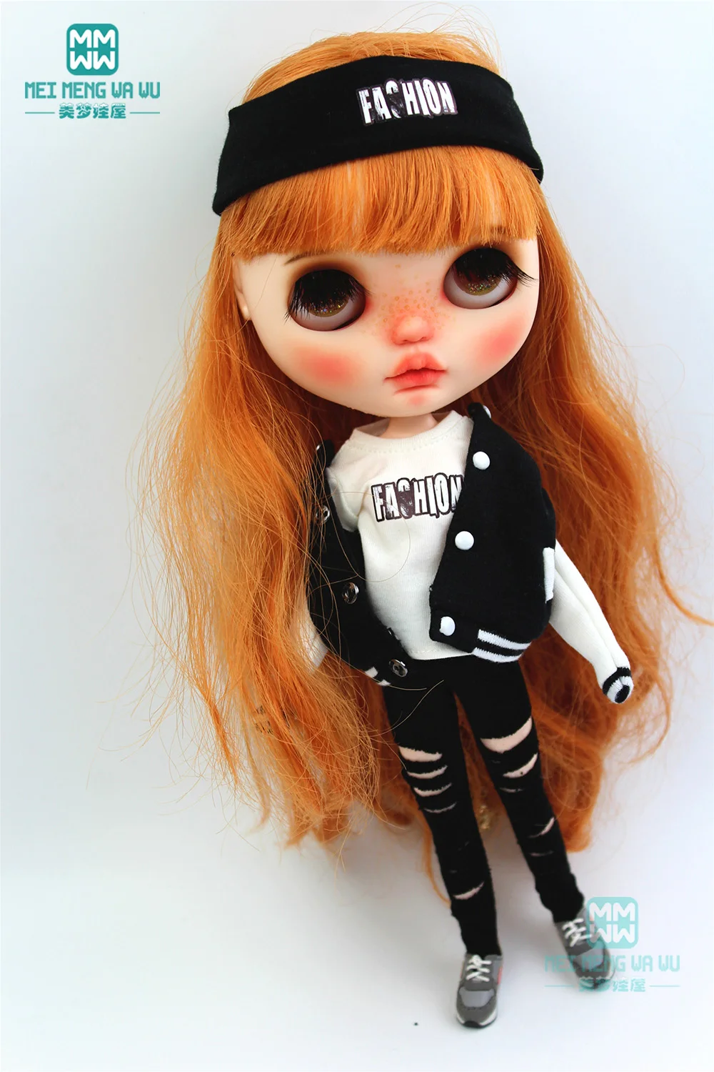1PCS Blyth Doll Clothes fashion T-shirt Casual jacket, hole pants for Blyth , Azone, obitsu, FR 1/6 doll
1PCS Blyth Doll Clothes fashion T-shirt Casual jacket, hole pants for Blyth , Azone, obitsu, FR 1/6 doll