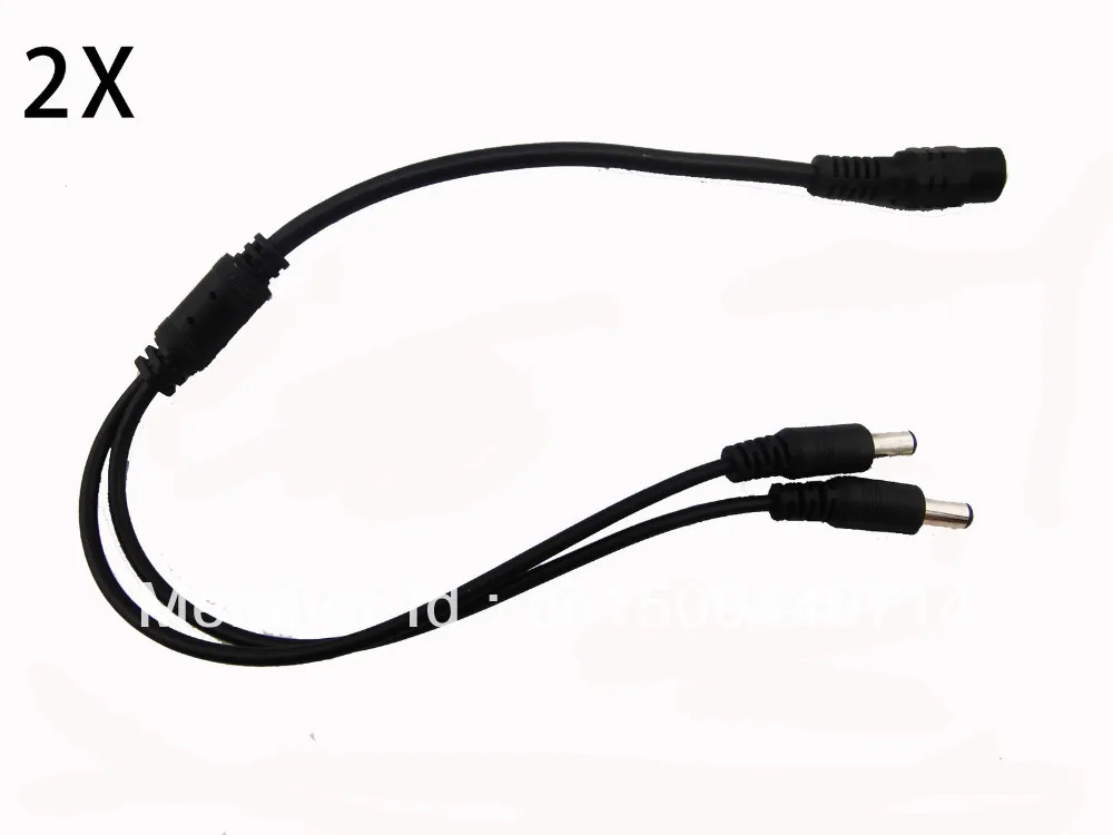 2PCS 2 Ways DC Power Supply Splitter Cable for 12V CCTV Camera Kit 2.1mm X 5.5mm
2PCS 2 Ways DC Power Supply Splitter Cable for 12V CCTV Camera Kit 2.1mm X 5.5mm