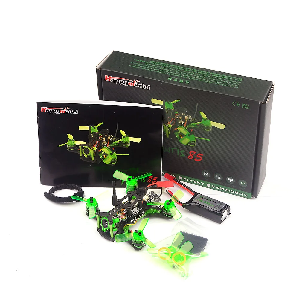 Happymodel Mantis85 85mm FPV Racing RC Drone w/ Supers_F4 6A BLHELI_S 5.8G 25MW 48CH 600TVL Camera BNF
Happymodel Mantis85 85mm FPV Racing RC Drone w/ Supers_F4 6A BLHELI_S 5.8G 25MW 48CH 600TVL Camera BNF