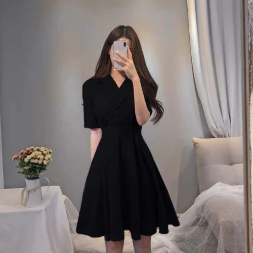 2019 Short Sleeve Red Casual V-neck Dress Vintage Chic Shirt Dress Elegant Plus Size Clothes A-line Knee-length Korean Dresses
2019 Short Sleeve Red Casual V-neck Dress Vintage Chic Shirt Dress Elegant Plus Size Clothes A-line Knee-length Korean Dresses
