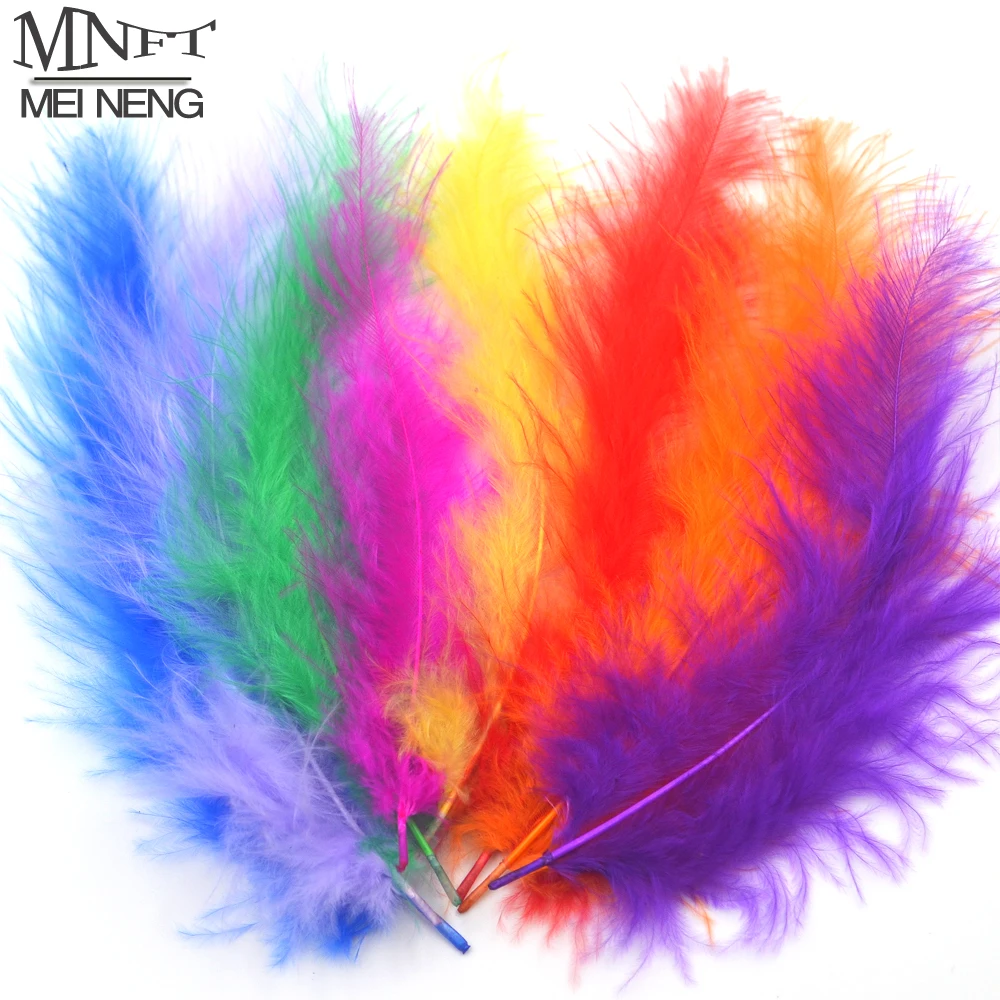 MNFT 50pcs Multiple Colors Cambo Turkey Marabou Feathers Imitate Insect Hooks Pesca/Fly Fishing Tying Material Lure Making
MNFT 50pcs Multiple Colors Cambo Turkey Marabou Feathers Imitate Insect Hooks Pesca/Fly Fishing Tying Material Lure Making