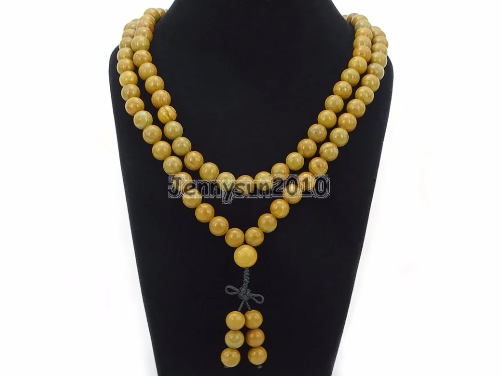 Natural Woodgrain 10mm Gems Stone Buddhist 108 Bead Prayer Mala Long Necklace Multi-Purpose Bracelet Necklace 5Strands/Pack
Natural Woodgrain 10mm Gems Stone Buddhist 108 Bead Prayer Mala Long Necklace Multi-Purpose Bracelet Necklace 5Strands/Pack