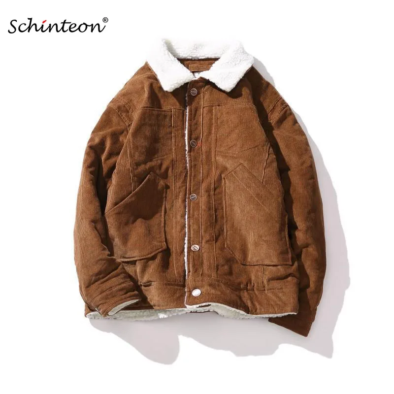 Schinteon 2018 Winter Corduroy Jacket Warm Jacket Cotton Padded Coat lambswool Collar Outwear
Schinteon 2018 Winter Corduroy Jacket Warm Jacket Cotton Padded Coat lambswool Collar Outwear