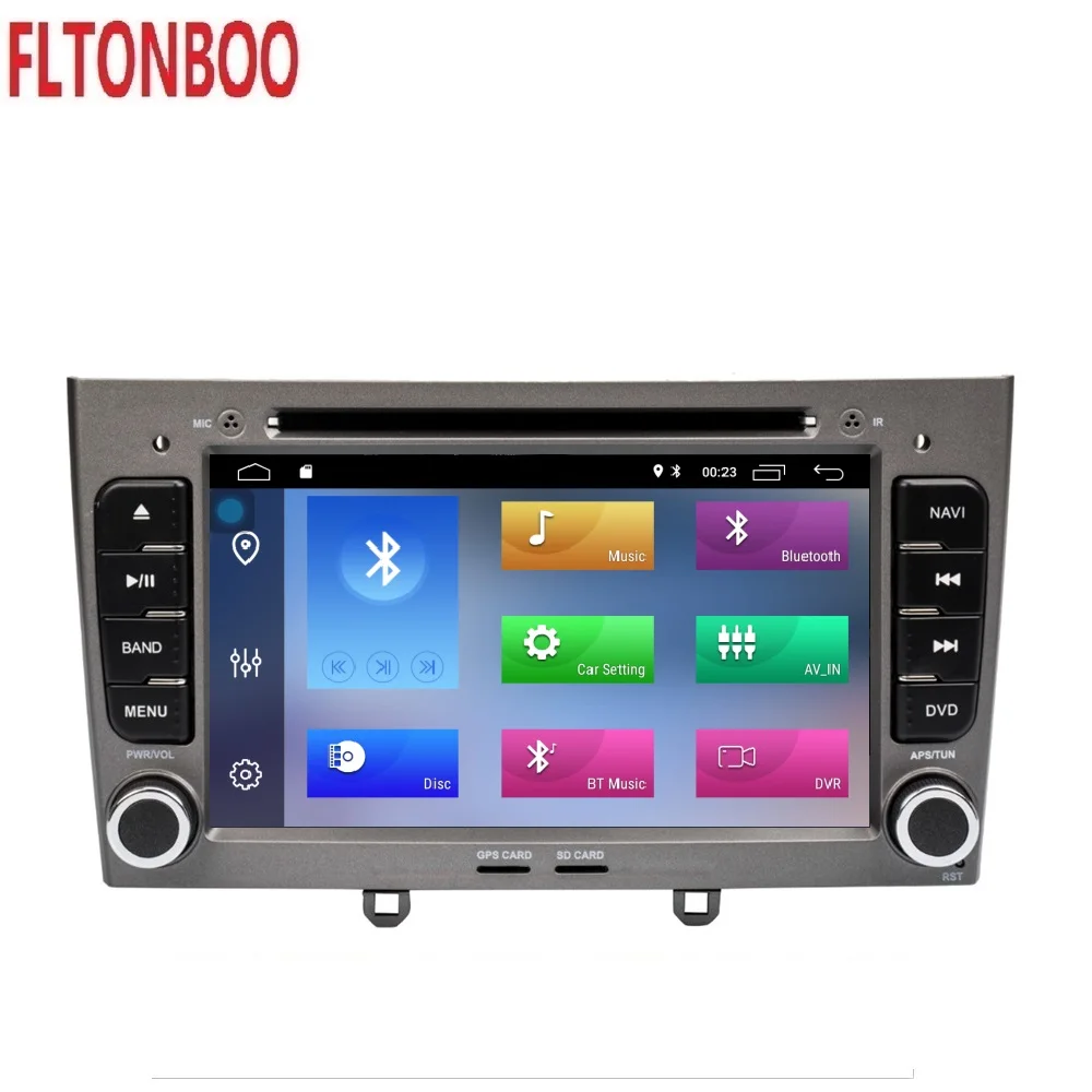 Автомобильный DVD плеер с GPS навигацией 7 дюймовым экраном Android 10 2din плеером для peugeot