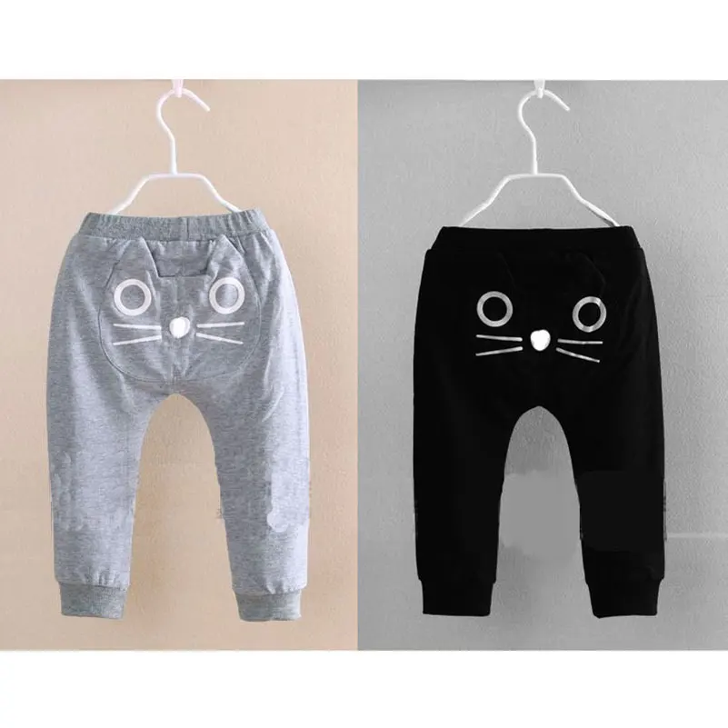 Hot Sale Spring and Autumn Kids Clothing Boys Girls Boys Harem Pants Cotton Cat Trousers 0-4 Years Gray Black Baby Kids Pants
Hot Sale Spring and Autumn Kids Clothing Boys Girls Boys Harem Pants Cotton Cat Trousers 0-4 Years Gray Black Baby Kids Pants