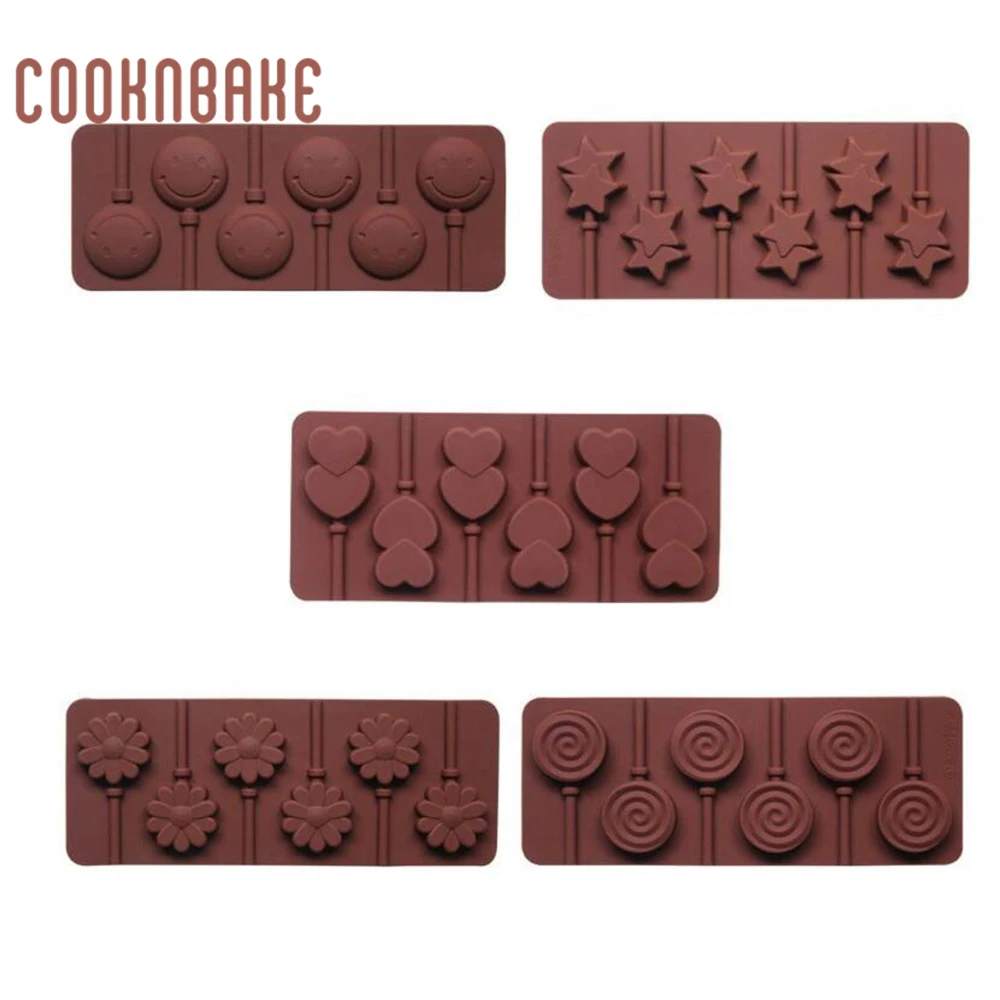 Silicone Lollipop Mold flower shape chocolate candy mould Round cake baking bakeware tool diy Valentine's Day Set of 5 6 Holes
Silicone Lollipop Mold flower shape chocolate candy mould Round cake baking bakeware tool diy Valentine's Day Set of 5 6 Holes