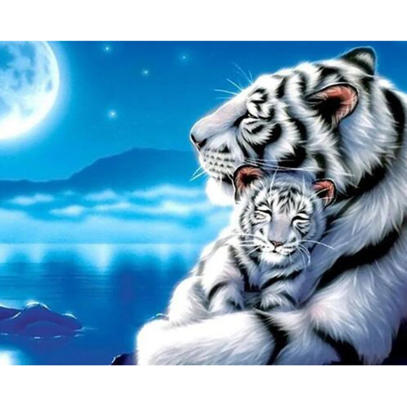 Full 5d Diy Square,Round Diamond Painting Cross Stitch -White tiger- 3d Embroidery Rhinestone Home Wall Sticker decor
Full 5d Diy Square,Round Diamond Painting Cross Stitch -White tiger- 3d Embroidery Rhinestone Home Wall Sticker decor