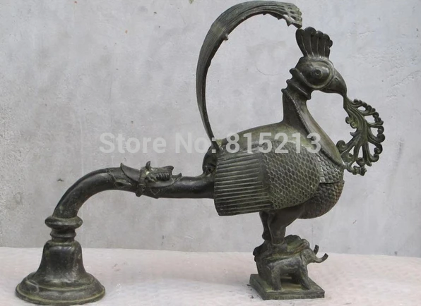 bi00778 Chinese vintage Bronze hand-carved phoenix statue bird of wonder Elephant censer
bi00778 Chinese vintage Bronze hand-carved phoenix statue bird of wonder Elephant censer