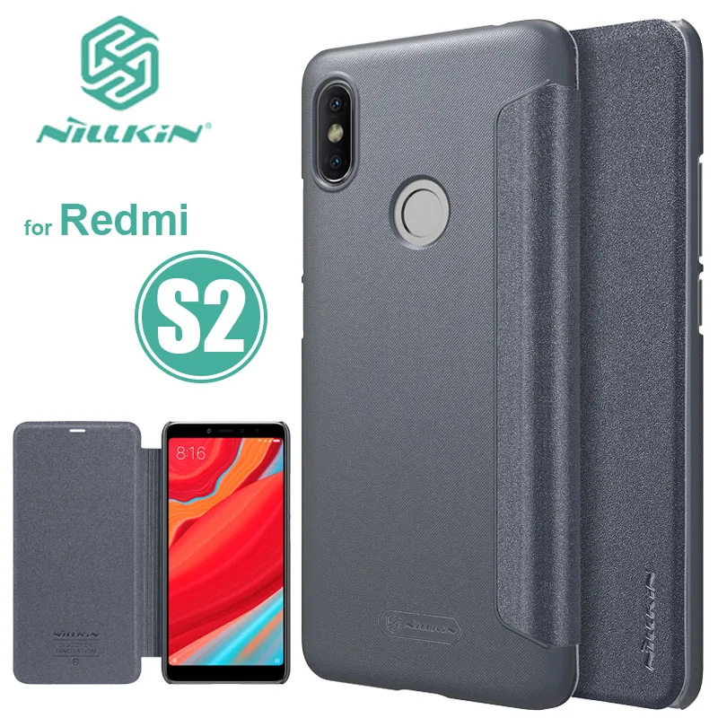 Чехол для Xiaomi Redmi S2 роскошный флип-кейс NILLKIN кожаный чехол задняя крышка Nilkin