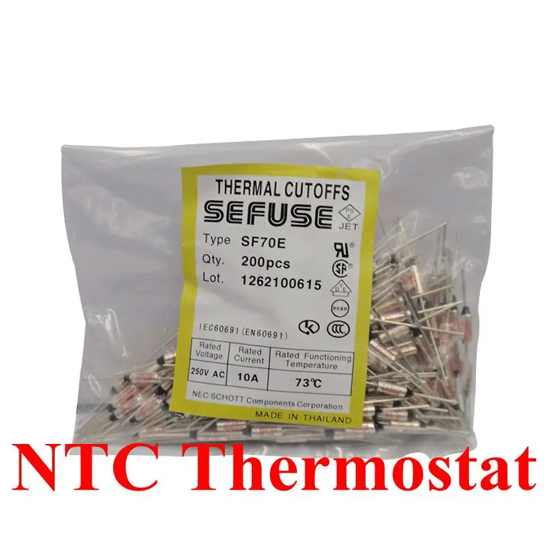 10pcs/lot SF169E SF169Y Thermal Fuse 10A/15A 250V RY 172C Thermal Cutoffs Tf172C Degree Temperature Fuses New
10pcs/lot SF169E SF169Y Thermal Fuse 10A/15A 250V RY 172C Thermal Cutoffs Tf172C Degree Temperature Fuses New