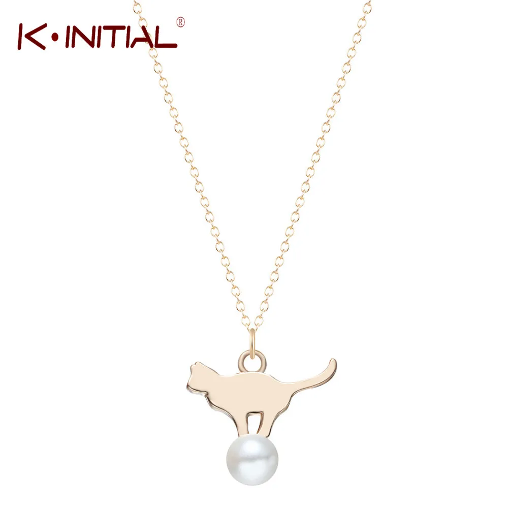 Kinitial Cute Playing Cat Ball Pearl Cubic Pendant Necklace Cat Animal Charm Statement Choker Jewelry Chain Pendant Necklaces
Kinitial Cute Playing Cat Ball Pearl Cubic Pendant Necklace Cat Animal Charm Statement Choker Jewelry Chain Pendant Necklaces