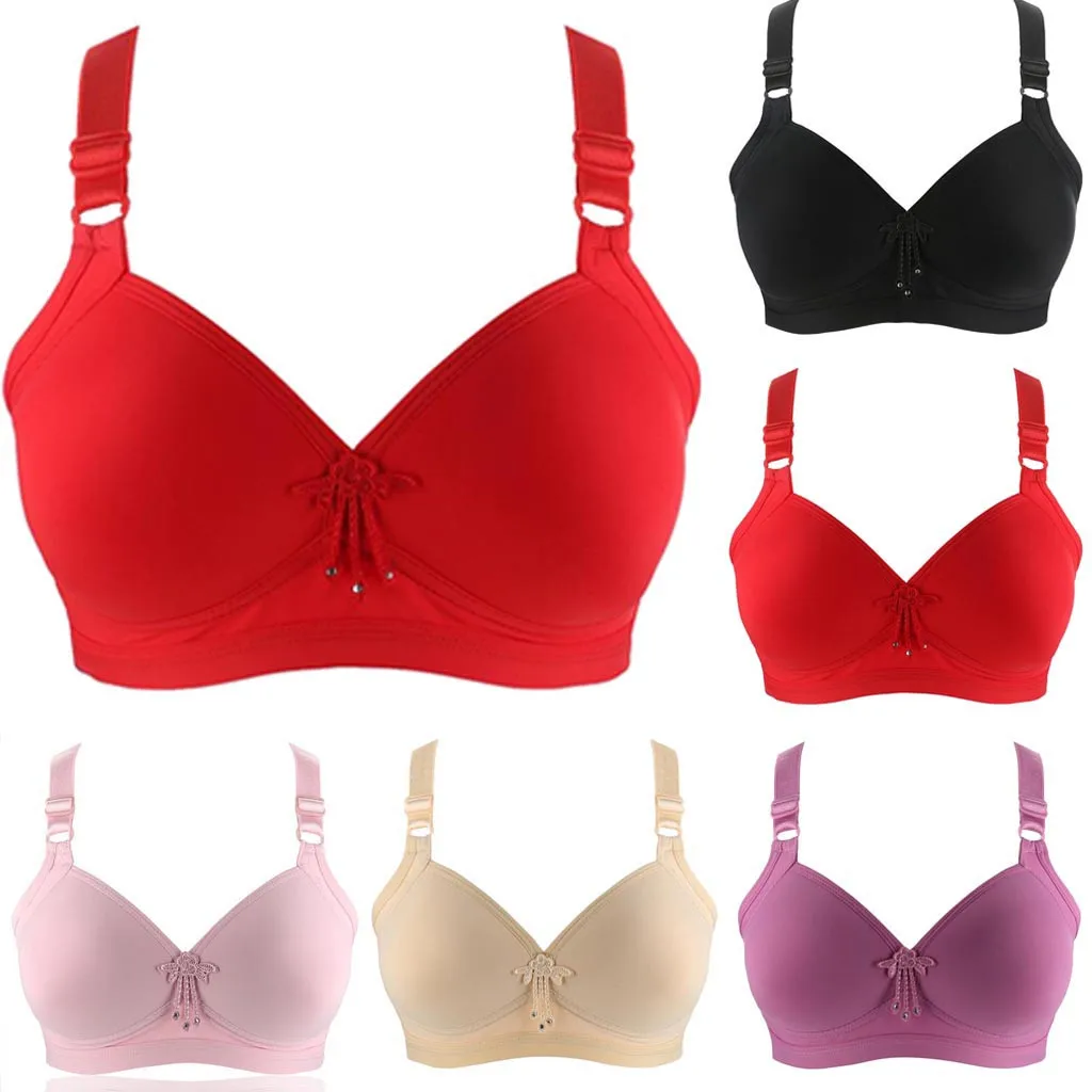New Women Plus Size Sexy Underwear Gathered Wire Free Bra Solid Adjusted Straps Soutien Gorge Femme Back Closure Sujetador Mujer
New Women Plus Size Sexy Underwear Gathered Wire Free Bra Solid Adjusted Straps Soutien Gorge Femme Back Closure Sujetador Mujer