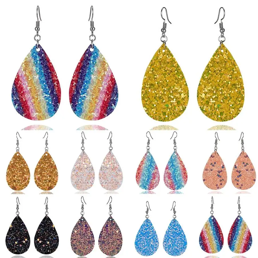 Fashion Double-faced sequined punk Earrings For Women Colorful Acrylic Waterdrop Dangle Earrings Jewelry Gifts
Fashion Double-faced sequined punk Earrings For Women Colorful Acrylic Waterdrop Dangle Earrings Jewelry Gifts