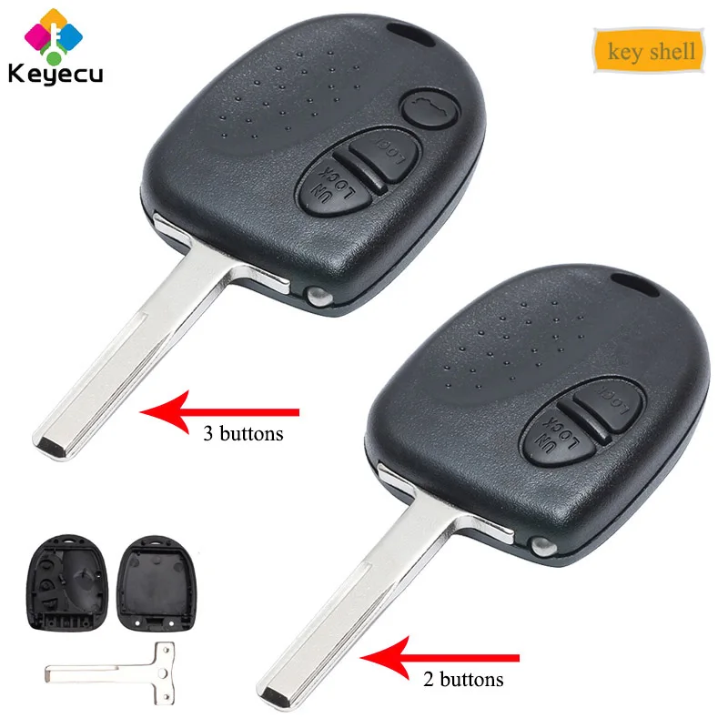 KEYECU Replacement Remote Control Car Key Shell Case With 2/ 3 Buttons - FOB for Commodore VS VR VT VX VY VZ WK for Pontiac GTO
KEYECU Replacement Remote Control Car Key Shell Case With 2/ 3 Buttons - FOB for Commodore VS VR VT VX VY VZ WK for Pontiac GTO