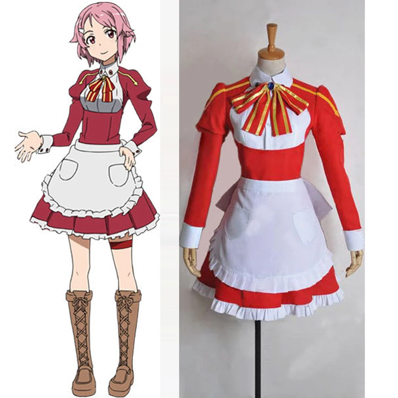 Sword Art Online SAO Lisbeth (Rika Shinozak) Cosplay Dress Uniform Women Girls Halloween Costumes ALfheim Online Custom Size
Sword Art Online SAO Lisbeth (Rika Shinozak) Cosplay Dress Uniform Women Girls Halloween Costumes ALfheim Online Custom Size