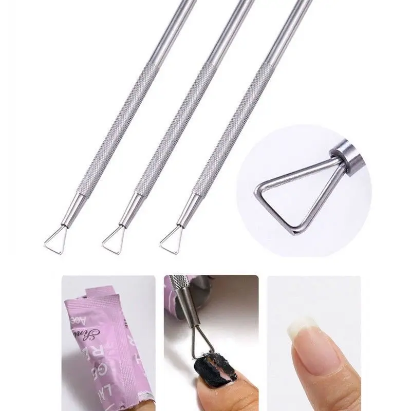 Triangle Stick Rod UV Gel Polish Remover Culticle Pusher Stainless Steel Manicure Nail Art Tool for Removing Gel Varnish
Triangle Stick Rod UV Gel Polish Remover Culticle Pusher Stainless Steel Manicure Nail Art Tool for Removing Gel Varnish