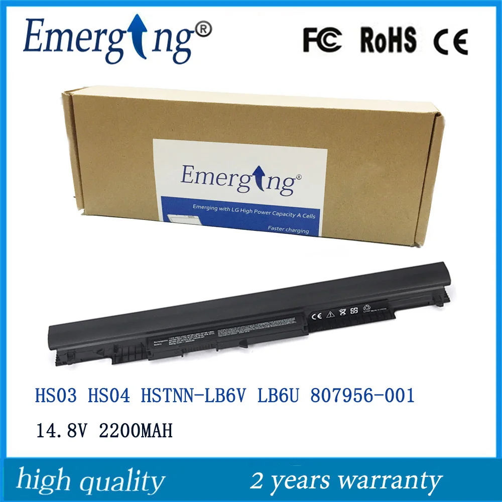 14.8V New Laptop Battery for HP Pavilion 14-ac0XX HS03 HS04 15-ac121dx 255 245 250 G4 240 HSTNN-LB6U HSTNN-PB6T
14.8V New Laptop Battery for HP Pavilion 14-ac0XX HS03 HS04 15-ac121dx 255 245 250 G4 240 HSTNN-LB6U HSTNN-PB6T