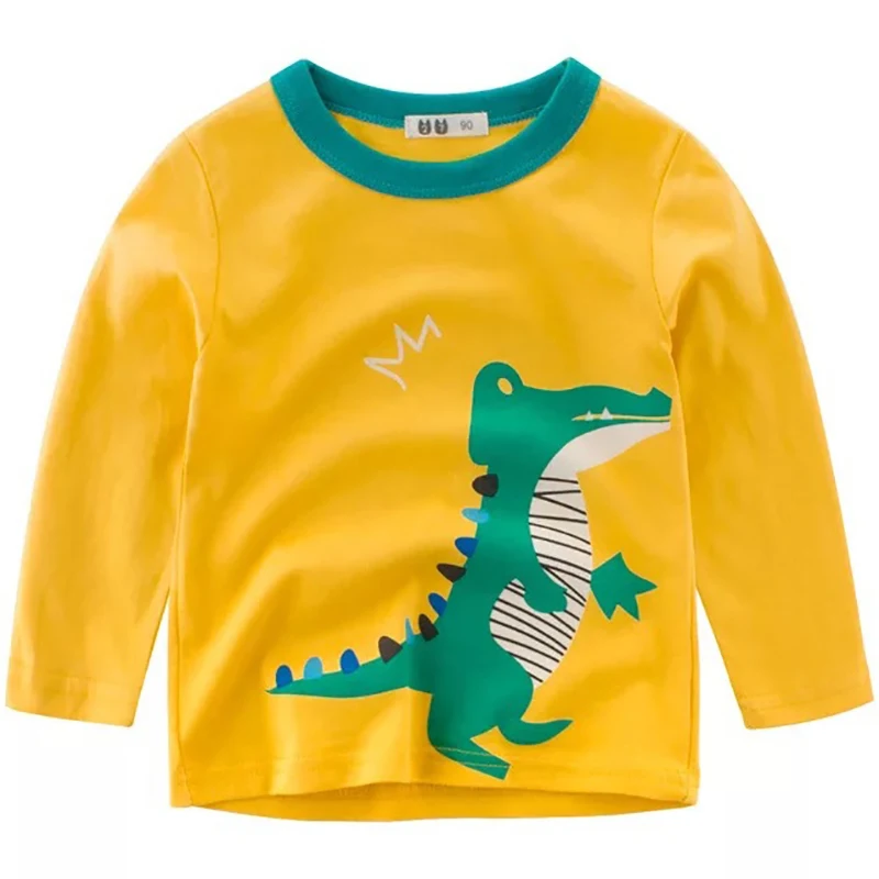 Boys T-Shirts Cute Fun Cartoon Crocodile Girls Tops Autumn Winter Kids Clothes Children Cotton Tshirts Baby Long Sleeve T Shirts
Boys T-Shirts Cute Fun Cartoon Crocodile Girls Tops Autumn Winter Kids Clothes Children Cotton Tshirts Baby Long Sleeve T Shirts