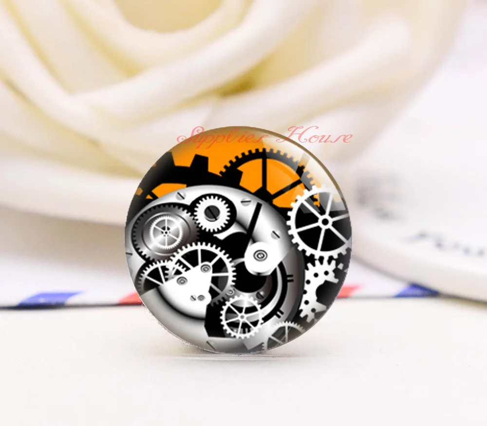 Handmade Round gear steampunk photo glass Cabochons, Jewelry Finding Cameo Pendant Settings, (F006-93)
Handmade Round gear steampunk photo glass Cabochons, Jewelry Finding Cameo Pendant Settings, (F006-93)