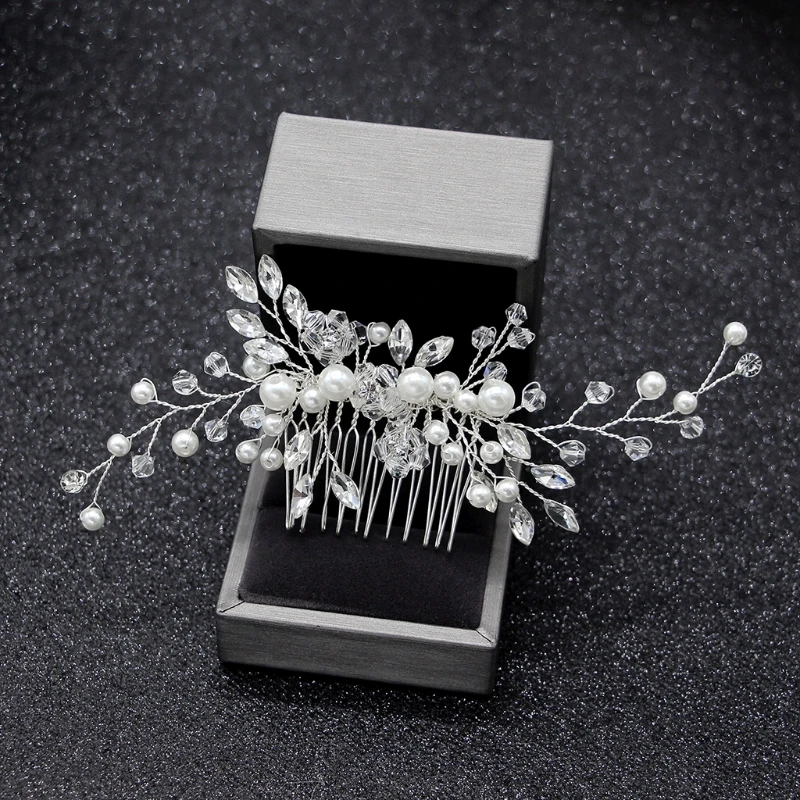 Elegant Wedding Hair Combs for Bride Crystal Rhinestones Pearls Women Hairpins Bridal Headpiece Hair Jewelry Accessories
Elegant Wedding Hair Combs for Bride Crystal Rhinestones Pearls Women Hairpins Bridal Headpiece Hair Jewelry Accessories