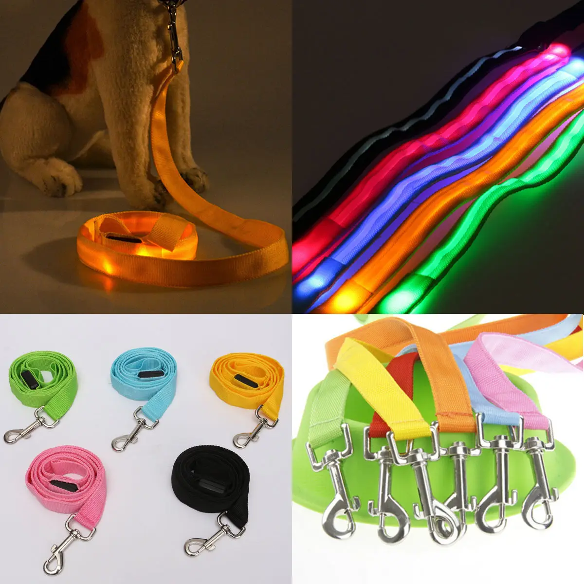 Pet Supplies LED Pet Cat Dog LED Leash Night Safety Glow Leash Flashing Lighting Up 120cm Nylon Leads for LED Dog Collar 7 Color
Pet Supplies LED Pet Cat Dog LED Leash Night Safety Glow Leash Flashing Lighting Up 120cm Nylon Leads for LED Dog Collar 7 Color