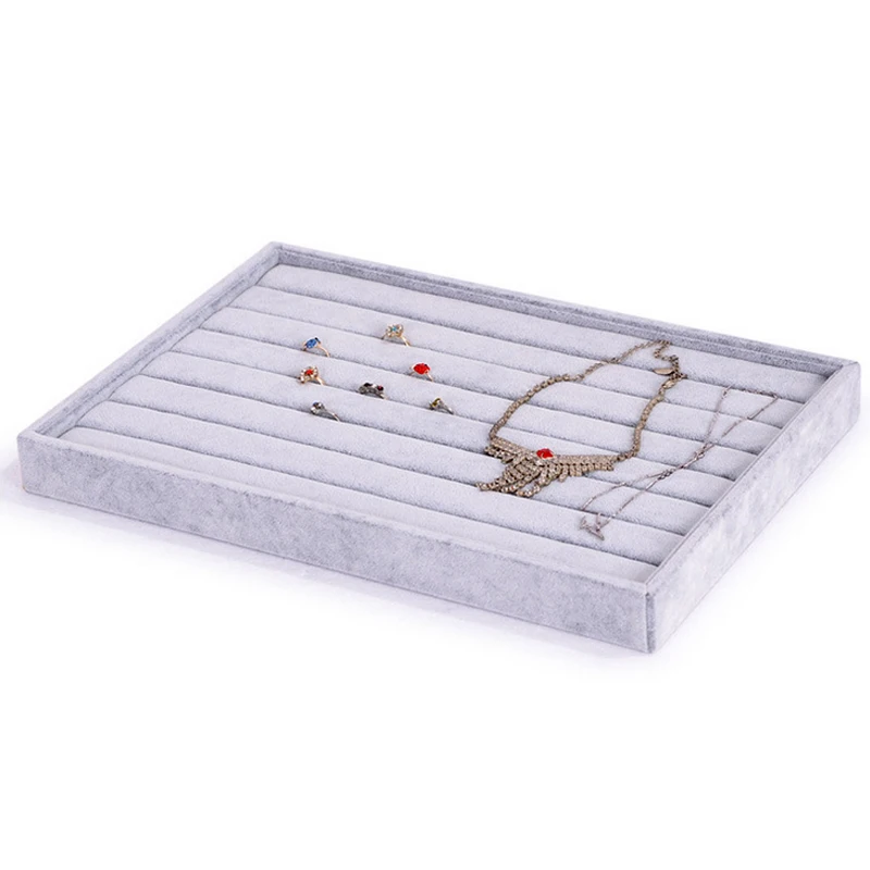 Fantastic 35*24*3cm High Quality Velvet Ring Tray Jewelry Display Case Jewelry Display Storage Box 2 Colors Available Organizer
Fantastic 35*24*3cm High Quality Velvet Ring Tray Jewelry Display Case Jewelry Display Storage Box 2 Colors Available Organizer