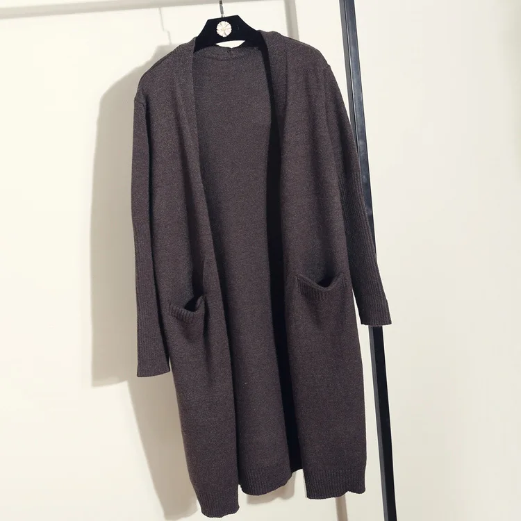 2019 women sweater long cardigan winter clothes knitwear V-neck jacket coat Korean style loose knitted long sweater winter
2019 women sweater long cardigan winter clothes knitwear V-neck jacket coat Korean style loose knitted long sweater winter