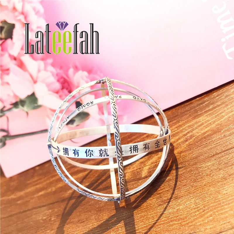 Lateefah Sterling Silverly Astronomical Ball Magic Bracelet Sterling Simple Lettering Original Design Fashion Jewelry
Lateefah Sterling Silverly Astronomical Ball Magic Bracelet Sterling Simple Lettering Original Design Fashion Jewelry