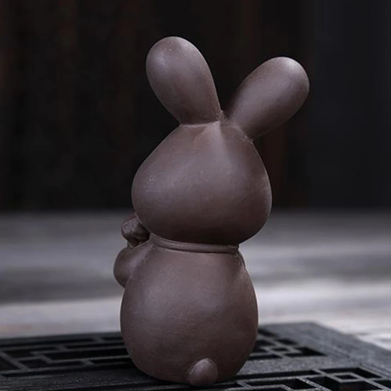 2Pcs/Lot Creative Boutique Handmade Figurine Authentic Yixing Purple Clay Bunny Tea Pet Tea Set Accessories Car Home Decoration
2Pcs/Lot Creative Boutique Handmade Figurine Authentic Yixing Purple Clay Bunny Tea Pet Tea Set Accessories Car Home Decoration