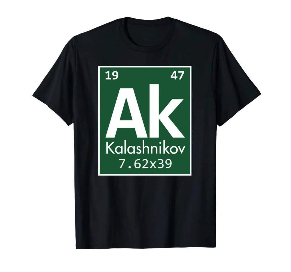 Kalashnikov Ak-47 Element Shirt Periodic Table for Men 2019 Flash Print Cotton Slim Fit Crew Neck Printing Casual Top T Shirt
Kalashnikov Ak-47 Element Shirt Periodic Table for Men 2019 Flash Print Cotton Slim Fit Crew Neck Printing Casual Top T Shirt