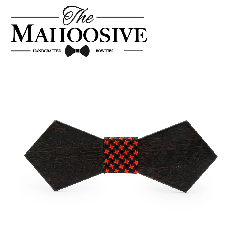 Mahoosive твердый деревянный галстук мужские свадебные костюмы бабочка|bow tie|wooden bow