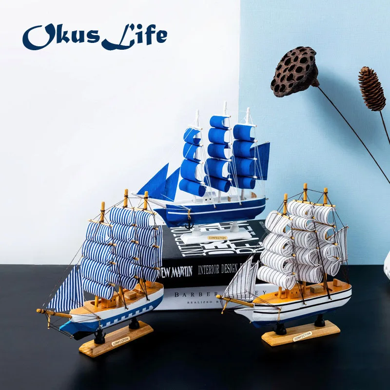 Creative 24x22cm Wood With Canvas Sailboat Model For Home Decoration Children Bedroom Office Decorate Toys Marine Theme Gift
Creative 24x22cm Wood With Canvas Sailboat Model For Home Decoration Children Bedroom Office Decorate Toys Marine Theme Gift