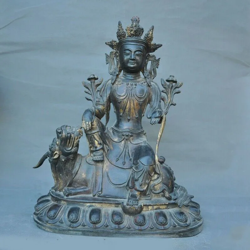 wedding decoration Tibet Buddhism Bronze Gilt sit beast Tara Kwan-yin Guanyin goddess Buddha statue
wedding decoration Tibet Buddhism Bronze Gilt sit beast Tara Kwan-yin Guanyin goddess Buddha statue