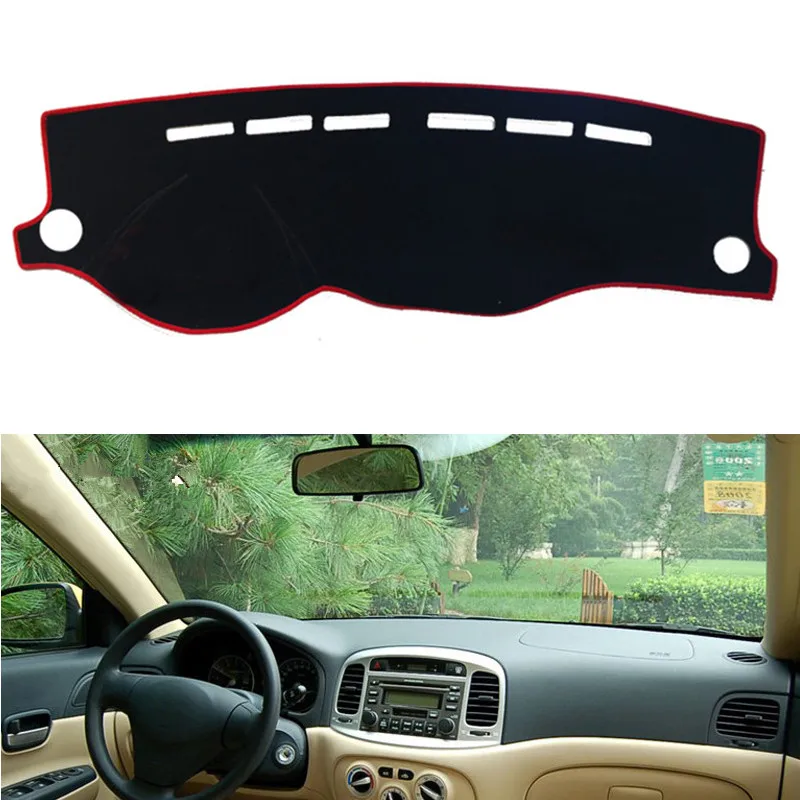 For Hyundai Accent 2006-2011 Dash Dashboard Mat Cover Pad ANTI-UV Sun Shade Instrument Protective Carpet Car Styling Accessories
For Hyundai Accent 2006-2011 Dash Dashboard Mat Cover Pad ANTI-UV Sun Shade Instrument Protective Carpet Car Styling Accessories
