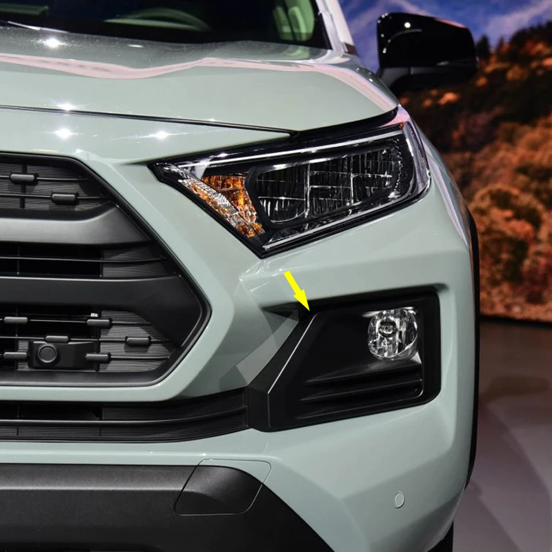 4 шт. Chrome внешние аксессуары передняя противотуманная фара Накладка для Toyota RAV4 2019