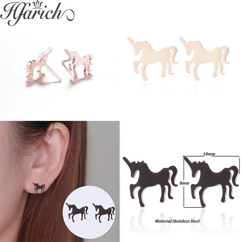 Hfarich Generous Sweet Colorful Horse Stud Earrings For Women Jewelry Cute Shining Animal Earring Unicorn Earrings Party Gifts
Hfarich Generous Sweet Colorful Horse Stud Earrings For Women Jewelry Cute Shining Animal Earring Unicorn Earrings Party Gifts