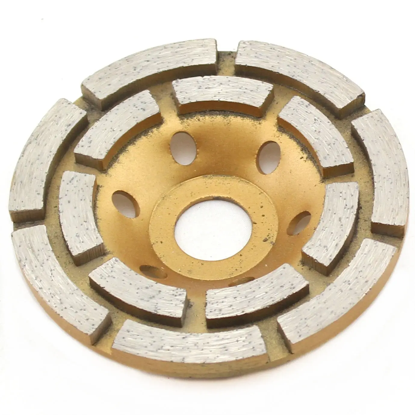 4" inch Double Row Diamond Grinding Cup Wheel Arbor 3/4"-5/8" for Concrete Brick ILOVETOOL
4" inch Double Row Diamond Grinding Cup Wheel Arbor 3/4"-5/8" for Concrete Brick ILOVETOOL