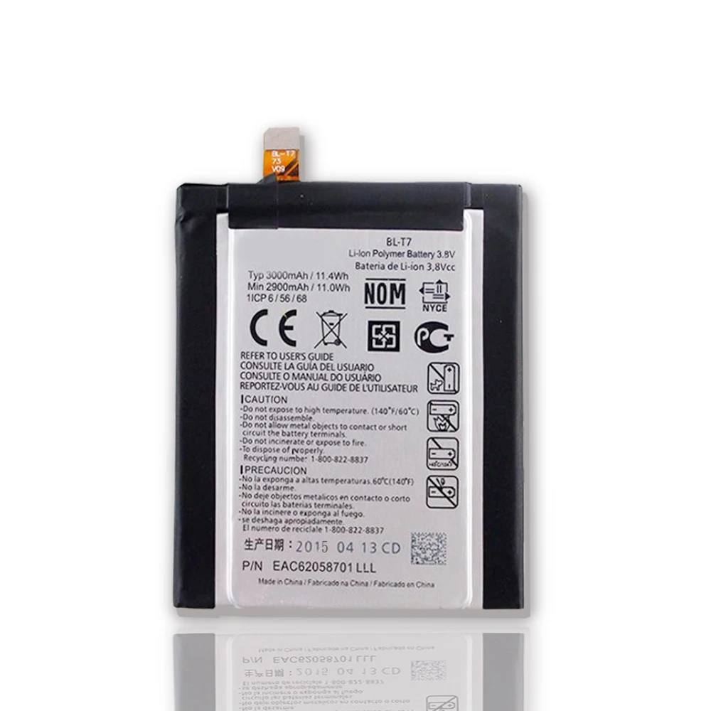Высококачественный Оригинальный аккумулятор для LG D802 D800 D803 Optimus G2 P693 T7 VS9801 3000