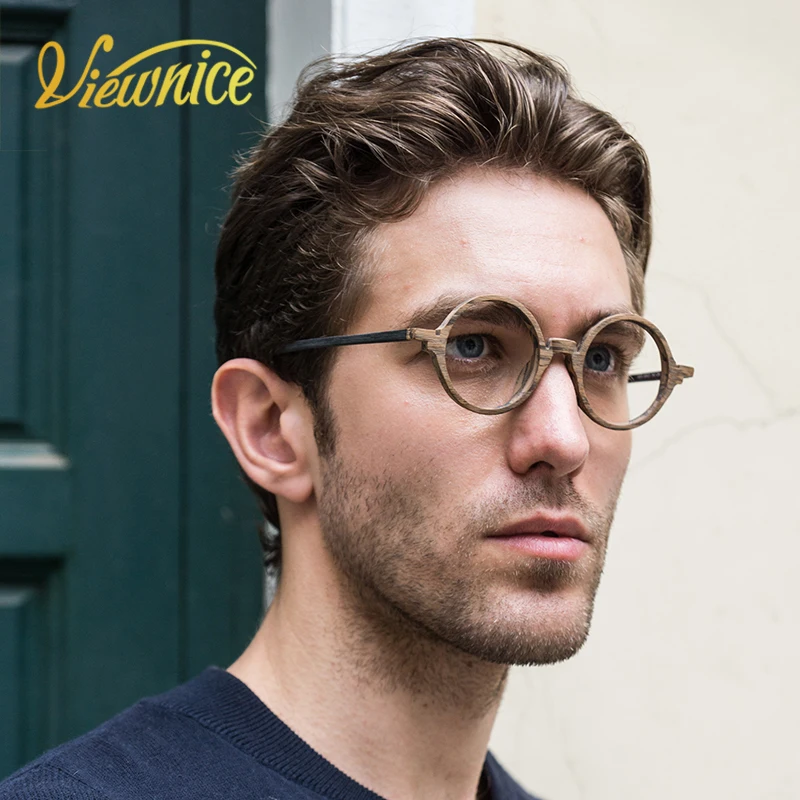 Viewnice Retro Mens Eyeglasses Wooden Acetate Frames Round Glasses Frame Women Myopia Wood Eyewear Anti-blue light Glasses Clear
Viewnice Retro Mens Eyeglasses Wooden Acetate Frames Round Glasses Frame Women Myopia Wood Eyewear Anti-blue light Glasses Clear