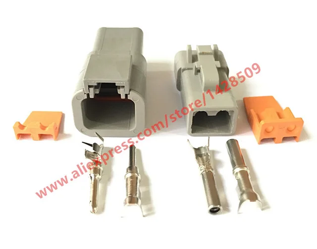 1 Set Deutsch DTP Gray 2 Pin Male Female Waterproof Electrical Auto Connector DTP06-2S DTP04-2P
1 Set Deutsch DTP Gray 2 Pin Male Female Waterproof Electrical Auto Connector DTP06-2S DTP04-2P