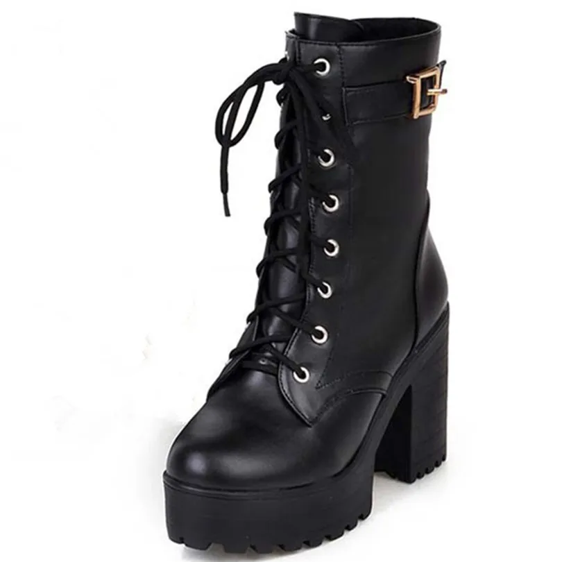 New Women Fashion Thin High Heels Lace Up Knight Boots For Women Round Toe Platform Ankle Boots Snow Winter Shoes Boots
New Women Fashion Thin High Heels Lace Up Knight Boots For Women Round Toe Platform Ankle Boots Snow Winter Shoes Boots
