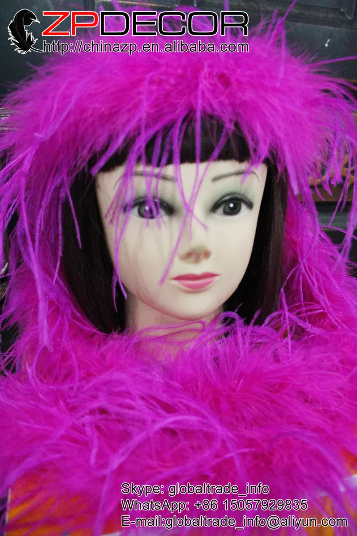 ZPDECOR Single Ply 2yards/lot Hot Pink Dyed Ostrich feather Boas Decorations For Carnival Costumes
ZPDECOR Single Ply 2yards/lot Hot Pink Dyed Ostrich feather Boas Decorations For Carnival Costumes