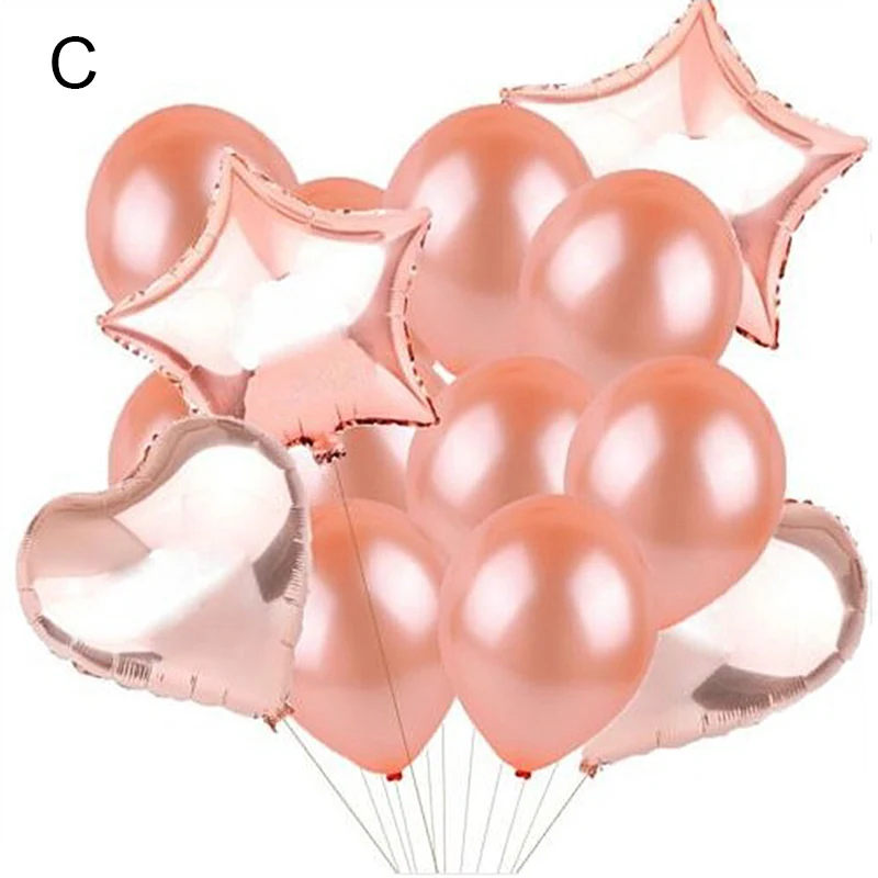 Latex Balloons Rose Gold Set Heart/Star/Sequins Decoration Balloon for Children Performance Wedding Birthday Party Decorations
Latex Balloons Rose Gold Set Heart/Star/Sequins Decoration Balloon for Children Performance Wedding Birthday Party Decorations