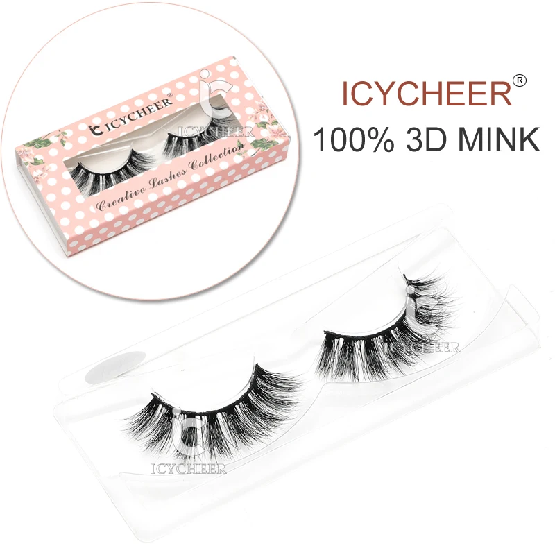 ICYCHEER Cosmetics Eye Lashes 100% 3D Mink Natural Handmade Makeup False Eyelashes Black
ICYCHEER Cosmetics Eye Lashes 100% 3D Mink Natural Handmade Makeup False Eyelashes Black