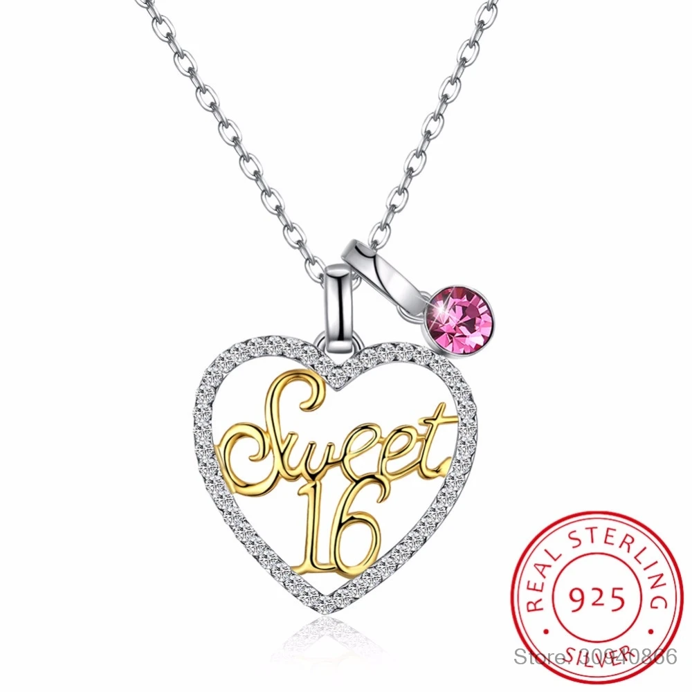 LEKANI Crystals Necklace 925 Romantic Heart-Shaped Sweet 16 Crystal Pendant Necklace Lady Gift Boutique Jewelry
LEKANI Crystals Necklace 925 Romantic Heart-Shaped Sweet 16 Crystal Pendant Necklace Lady Gift Boutique Jewelry