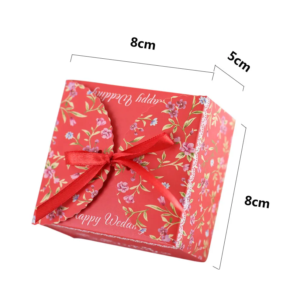 ZLJQ 50pcs 8*8*5cm Wedding Party Favour Flower Gift Boxes with Ribbon Candy Holder Sweet Boxes Gift Favor
ZLJQ 50pcs 8*8*5cm Wedding Party Favour Flower Gift Boxes with Ribbon Candy Holder Sweet Boxes Gift Favor