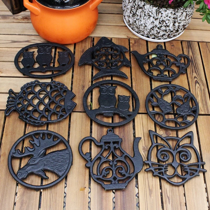 Cast Iron Animal Trivet - Decorative Trivet For Kitchen Counter or Dining Table Vintage, Rustic, Artisan Design - Hot Pads
Cast Iron Animal Trivet - Decorative Trivet For Kitchen Counter or Dining Table Vintage, Rustic, Artisan Design - Hot Pads