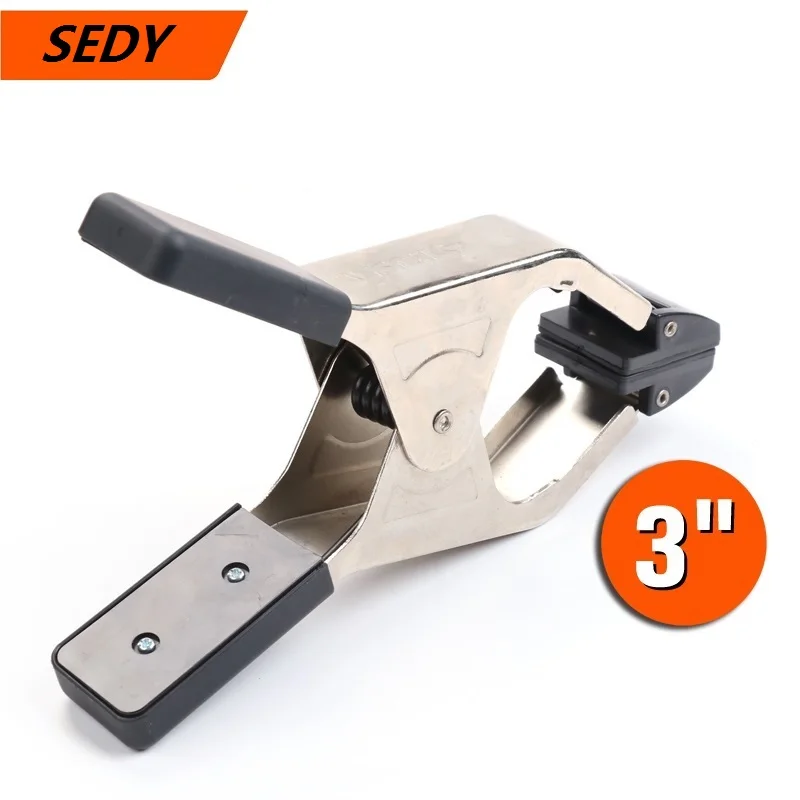 SEDY 250mm Long Steel Spring Clamps Flexible Strong A Type Extra Large Clip Nylon Wood Carpenter Tool 3'' | Обустройство дома