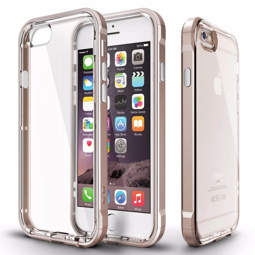 ITEUU 6S 6 Plus Премиум PC Рамка ТПУ противоударный чехол для iphone Чехлы прозрачный